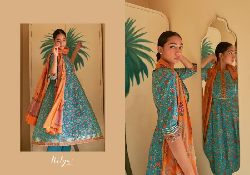 Chic Embroidered Cotton Festive Suit Set