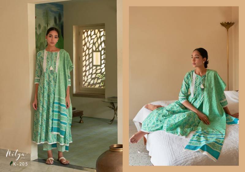 Chic Embroidered Cotton Festive Suit Set