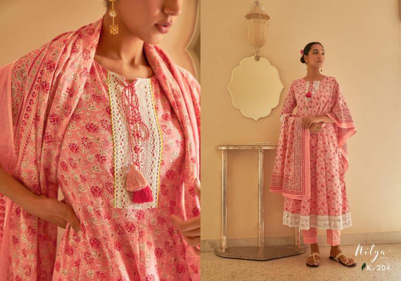 Chic Embroidered Cotton Festive Suit Set