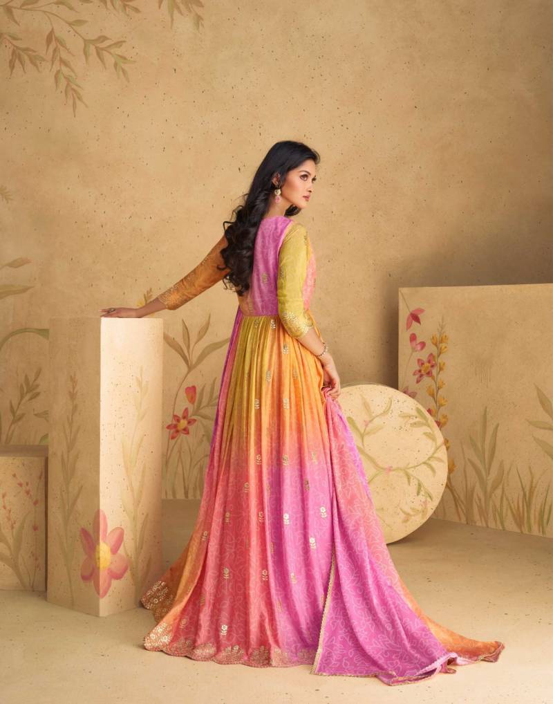 Graceful Georgette Embroidered Set