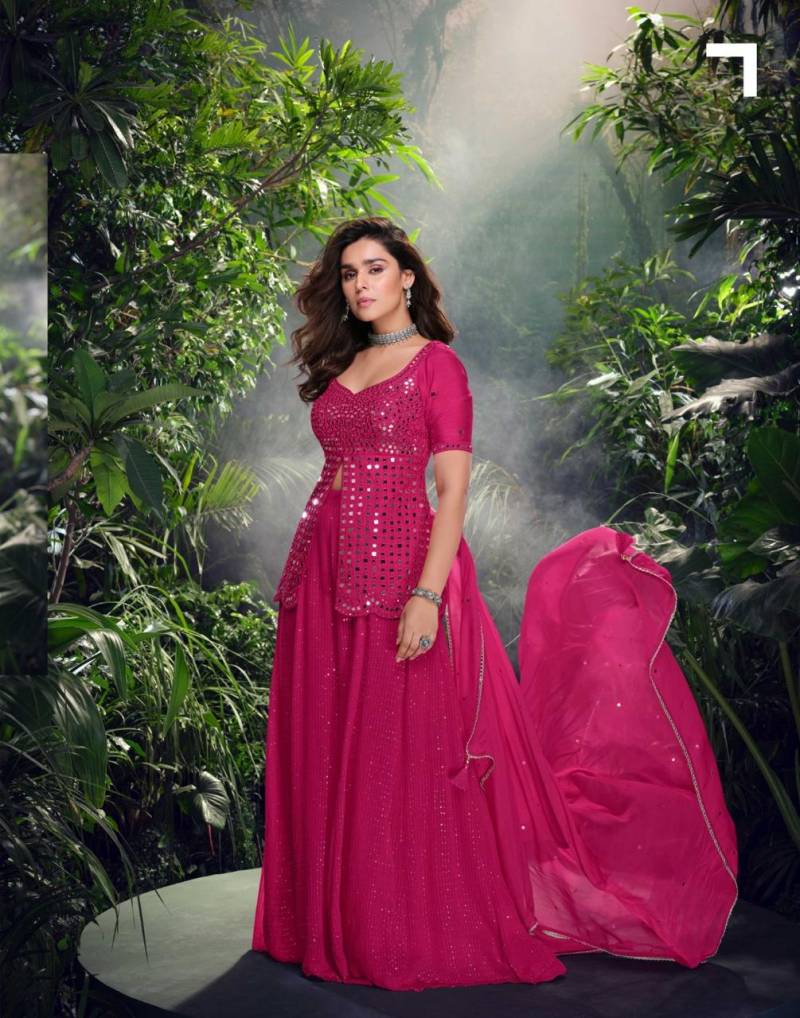 Timeless Chinon Silk Salwar Kameez Ensemble