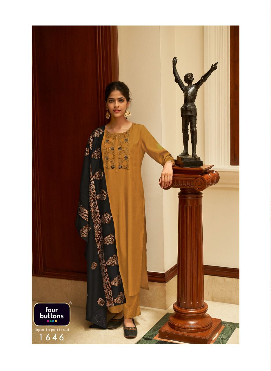 Refined Designer Kurti Set with Bottom & Dupatta