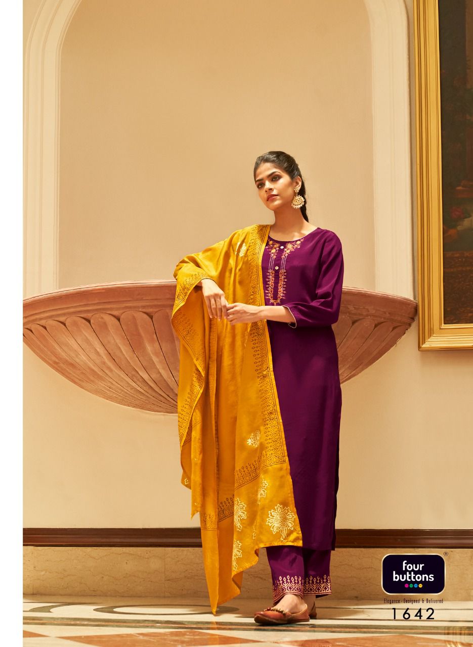 Refined Designer Kurti Set with Bottom & Dupatta