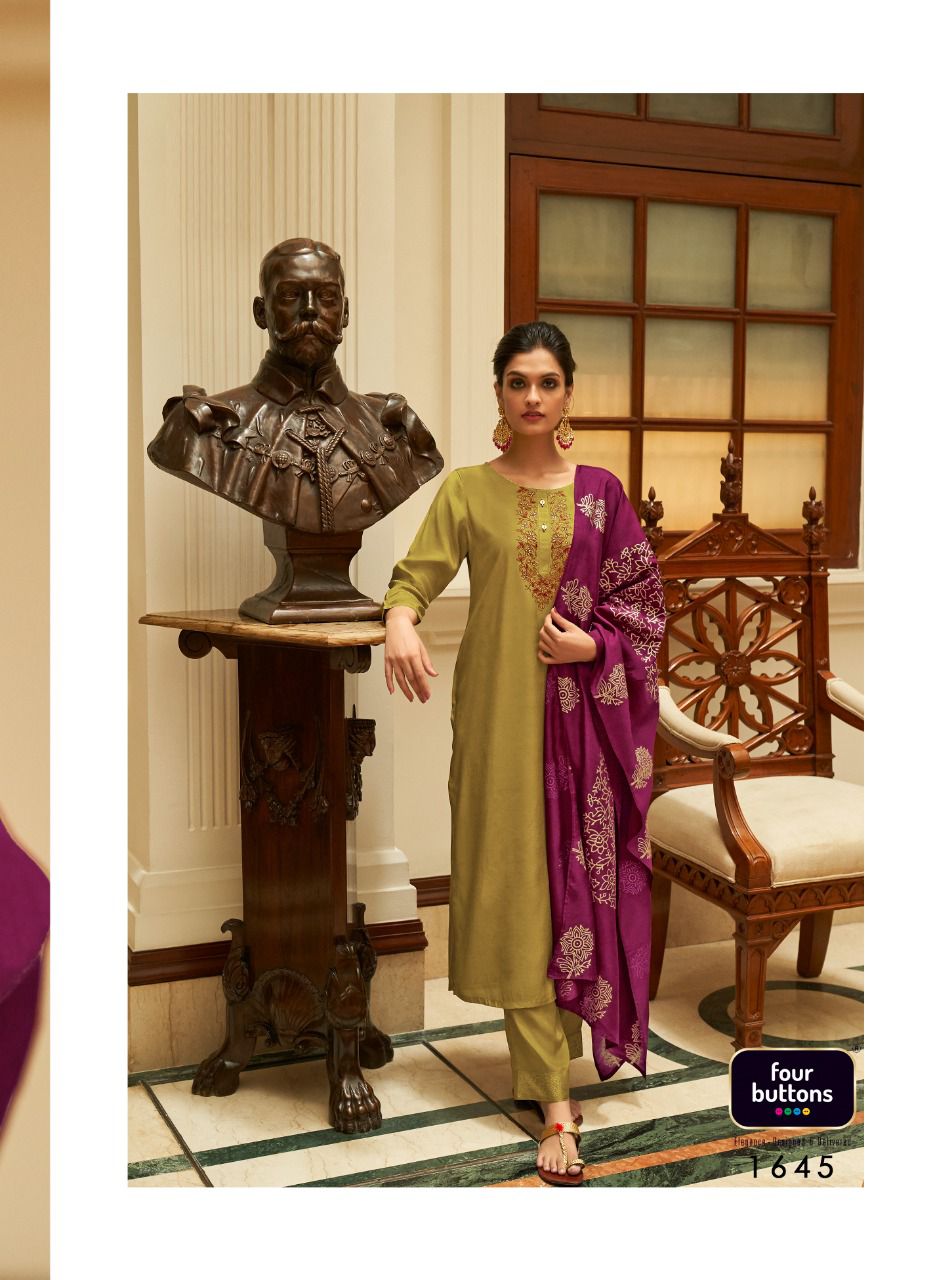 Refined Designer Kurti Set with Bottom & Dupatta