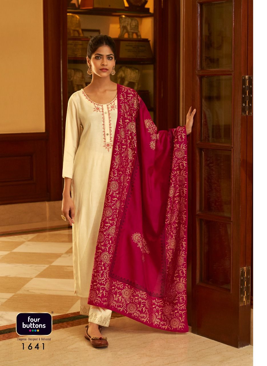 Refined Designer Kurti Set with Bottom & Dupatta