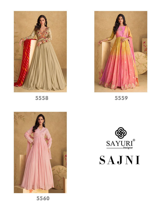 Graceful Georgette Embroidered Set